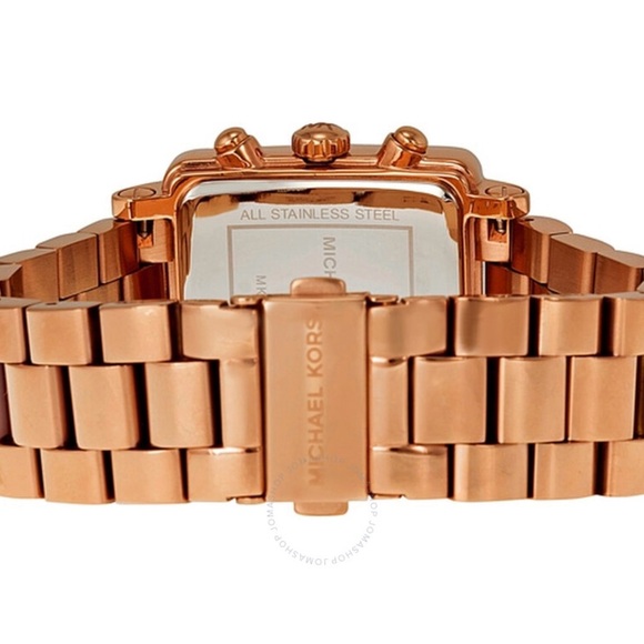Michael Kors Hudson Rose Gold Chronograph Watch Like New - Picture 4 of 11